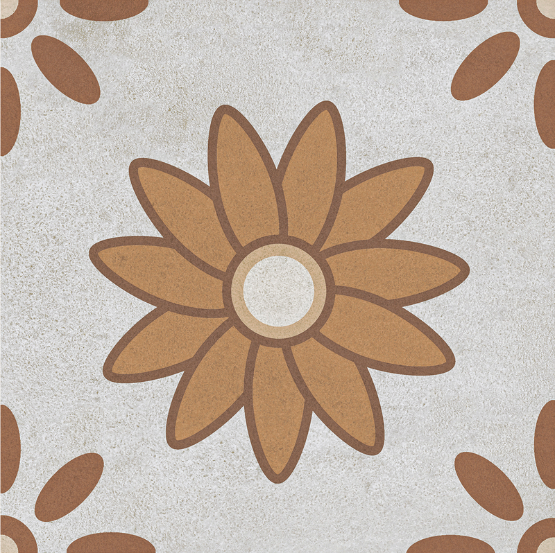 Piastrella da Pavimento Opaco CERTECA MONSERRATE Effetto Idraulico Marrone | 33,5x33,5 (Confezione da 13 unità = 1,46 m2) - 3