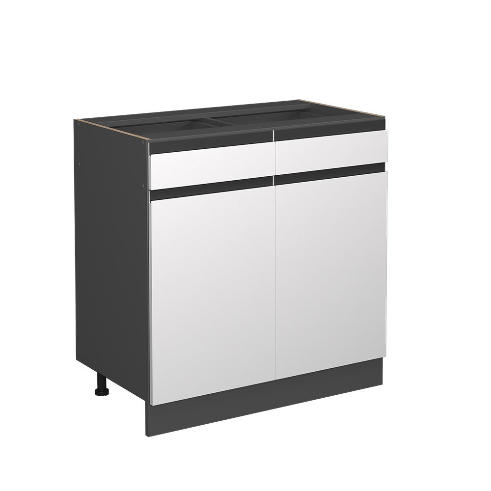 Vicco Szafka dolna do kuchni R-Line, Biały, 80 cm J-Shape, bez blatu roboczego