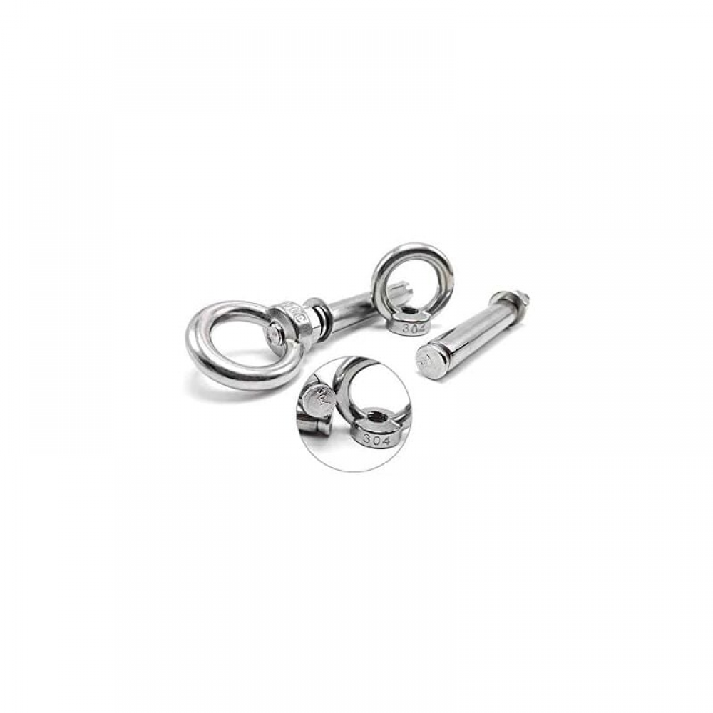 10-Pack Boulons à Expansion M8 x 60mm Manchon en Acier Boulon à œil 304 Inoxydable Expansion du Béton Ancrage Vis à Oeil Chevilles Boulons - 3