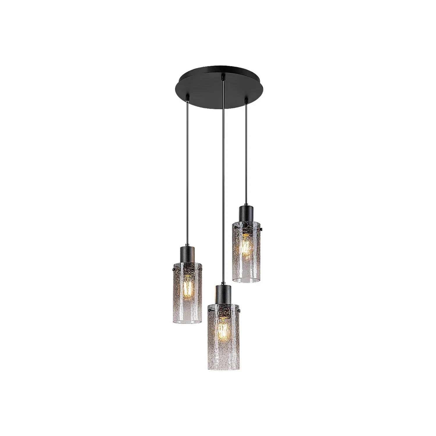 Lampa wisząca Fumea czarna-dymiona 3xE27x60W wym: 150 x 34 x 10 cm metal Rabalux