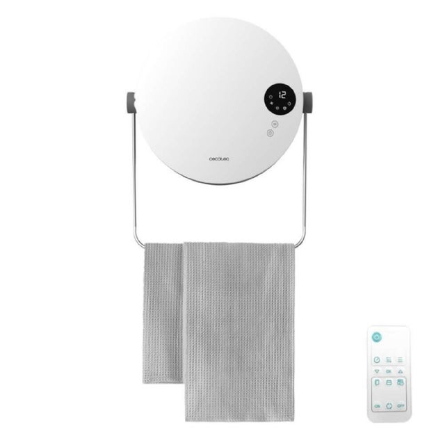 Cecotec Chauffage Céramique De Table ReadyWarm 600 Lagoon Black. 2000W, 3 Modes, 2 Niveaux De Chaleur, Thermostat, Silencieux