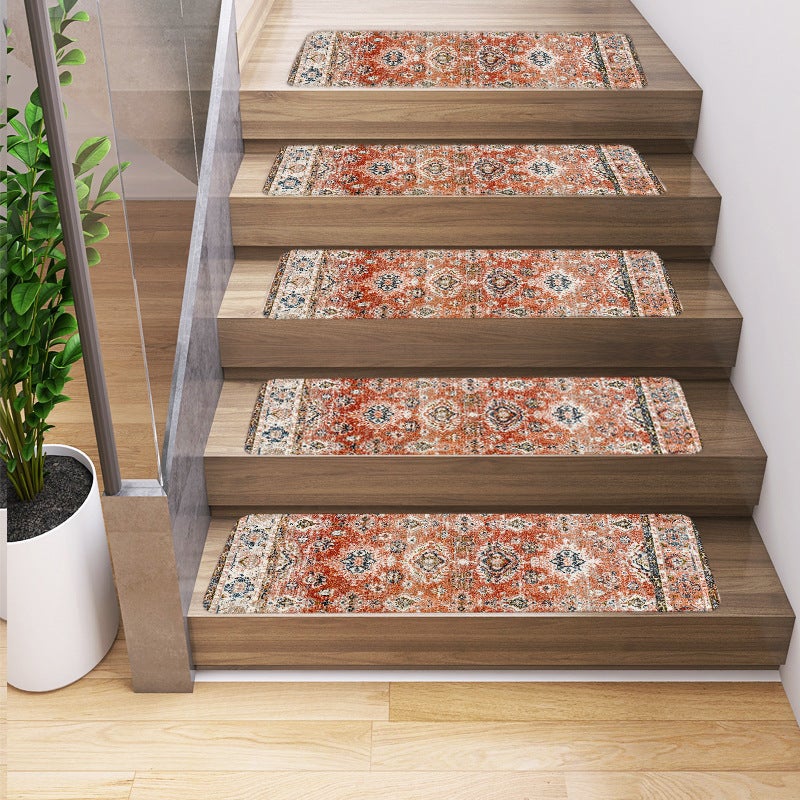 4 piezas de alfombras antideslizantes para escaleras, alfombras para escaleras con respaldo de goma, alfombrillas para escalones, 75 x 20 cm