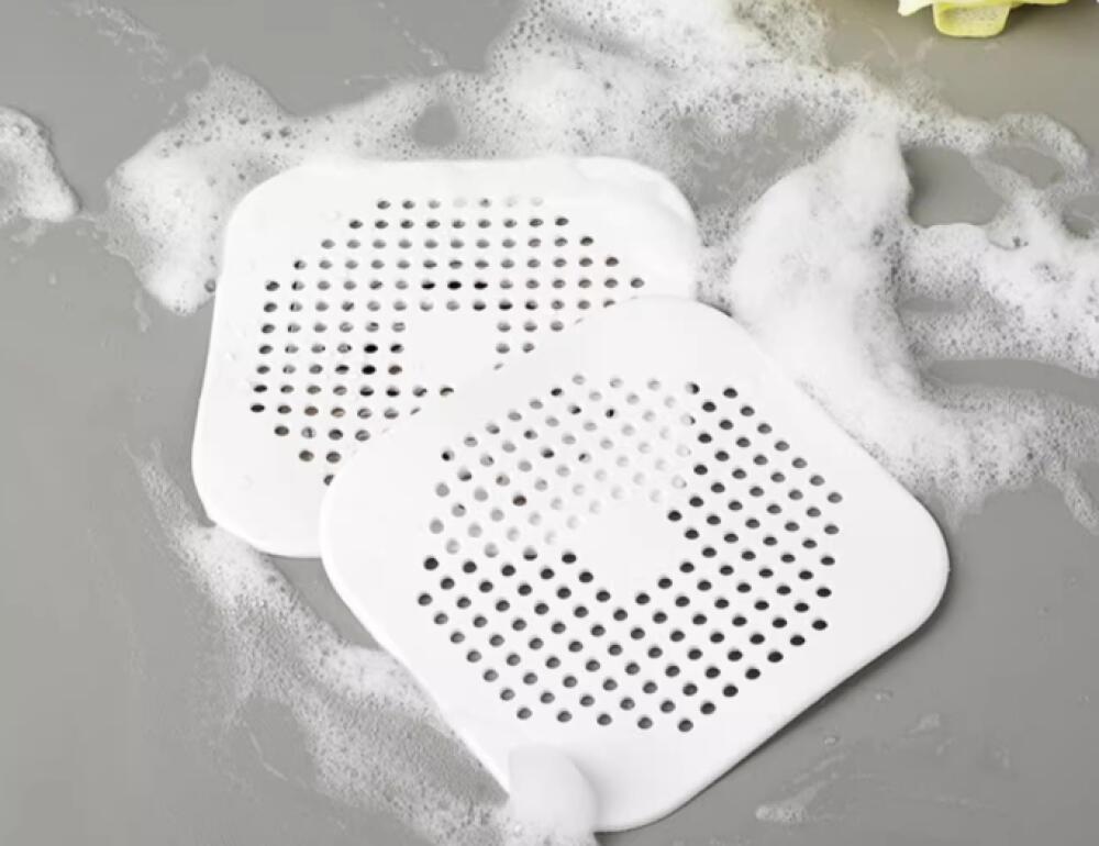 Blanc, 2 szt. Silikonowe zabezpieczenie odpływu, Filtr zlewozmywakowy kuchenny z przyssawką, Pokrywa odpływu wanny, Filtr do zlewu kuchennego