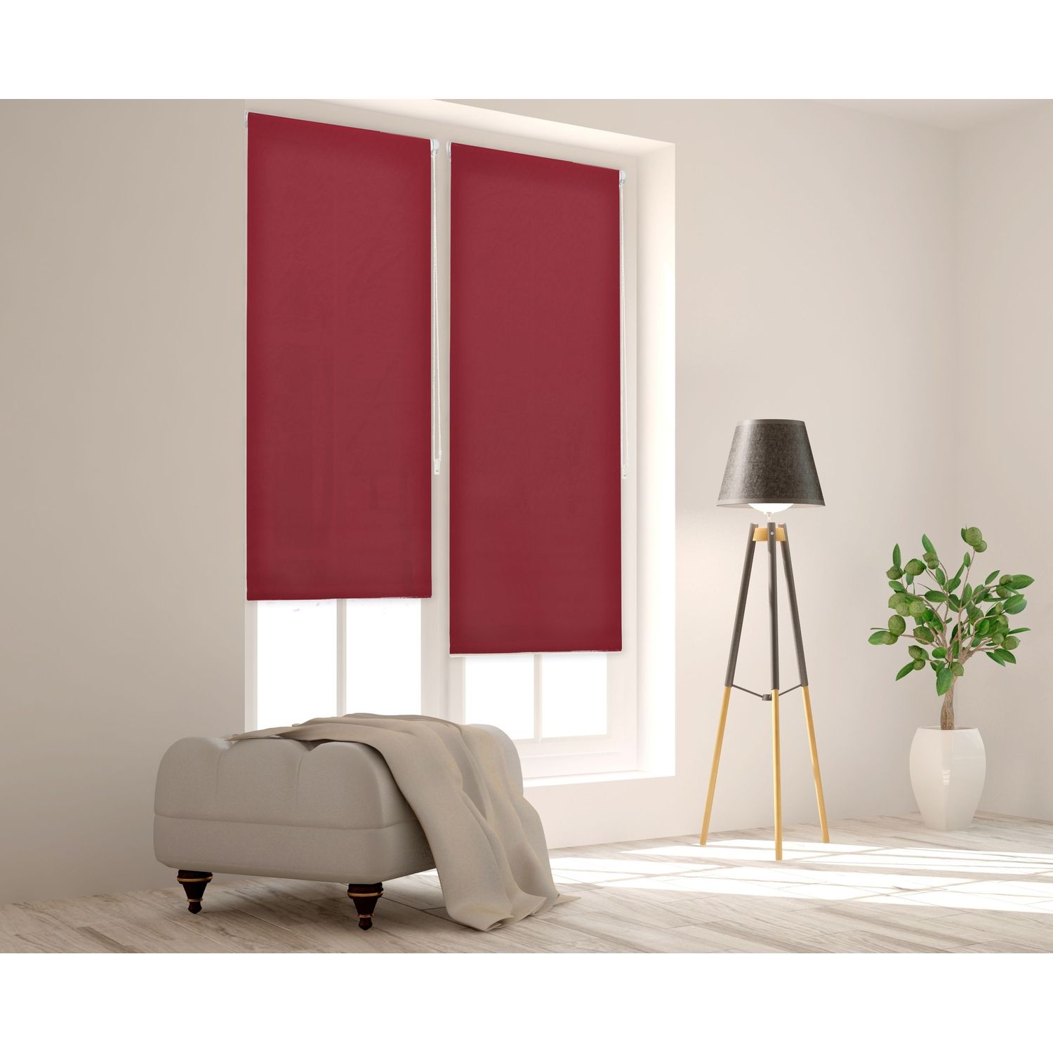 ECOMMERC3 | Tenda Liscia Traslucida Easyfix Misura 37x180 Larghezza x Altezza - Tenda SENZA ATTREZZI Tessuto Misura 34x175 - 4