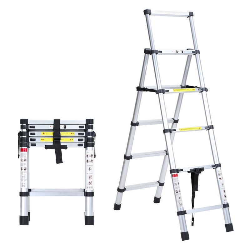 Scala Pieghevole In Alluminio KADAX - 2 Gradini, Piattaforma Antiscivolo, Portata 125 Kg, Leggera E Compatta - Foto 10