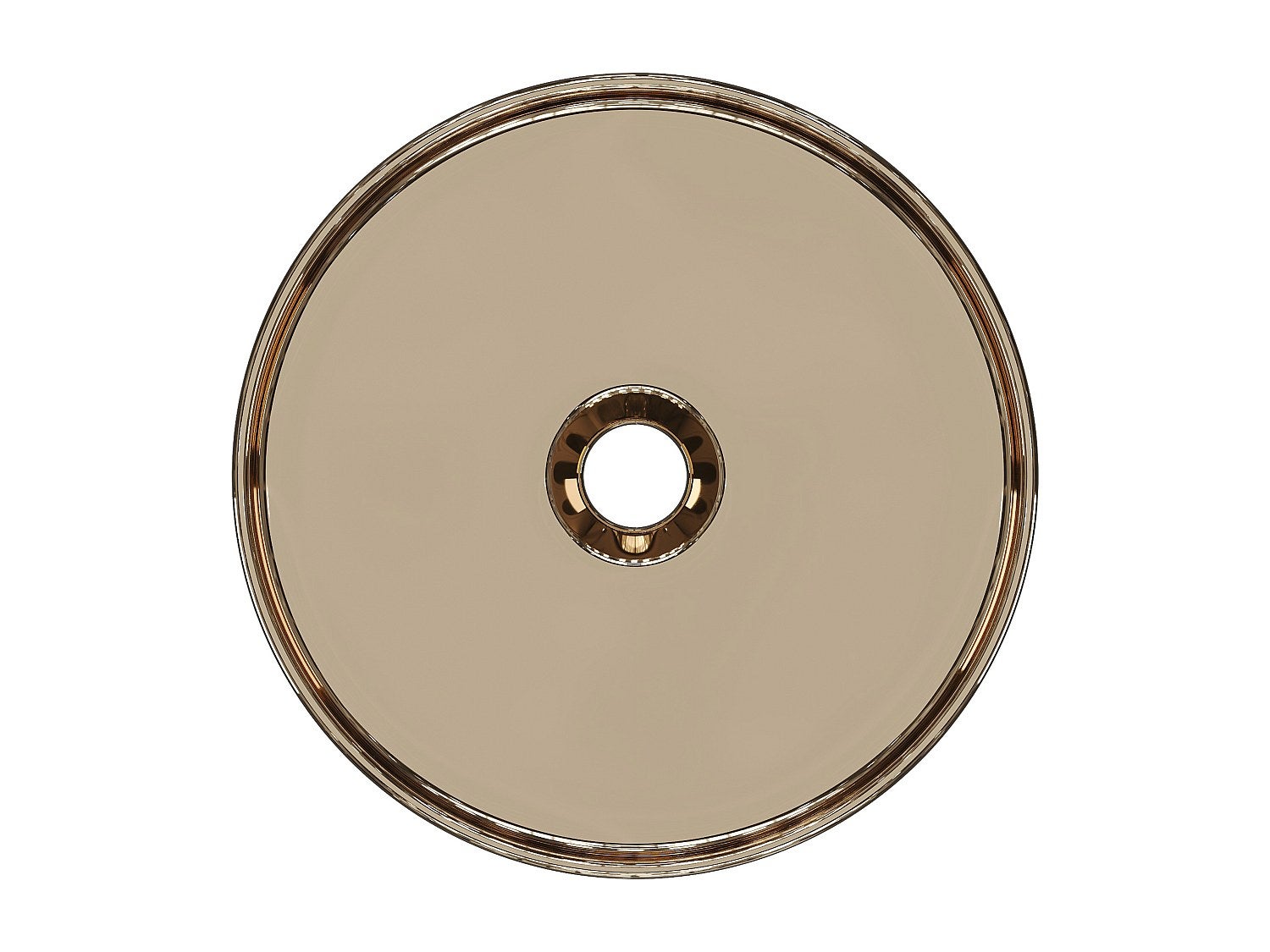 Vasque à poser ronde en céramique - Effet cuivre - 36 cm - KANELLE II - 3