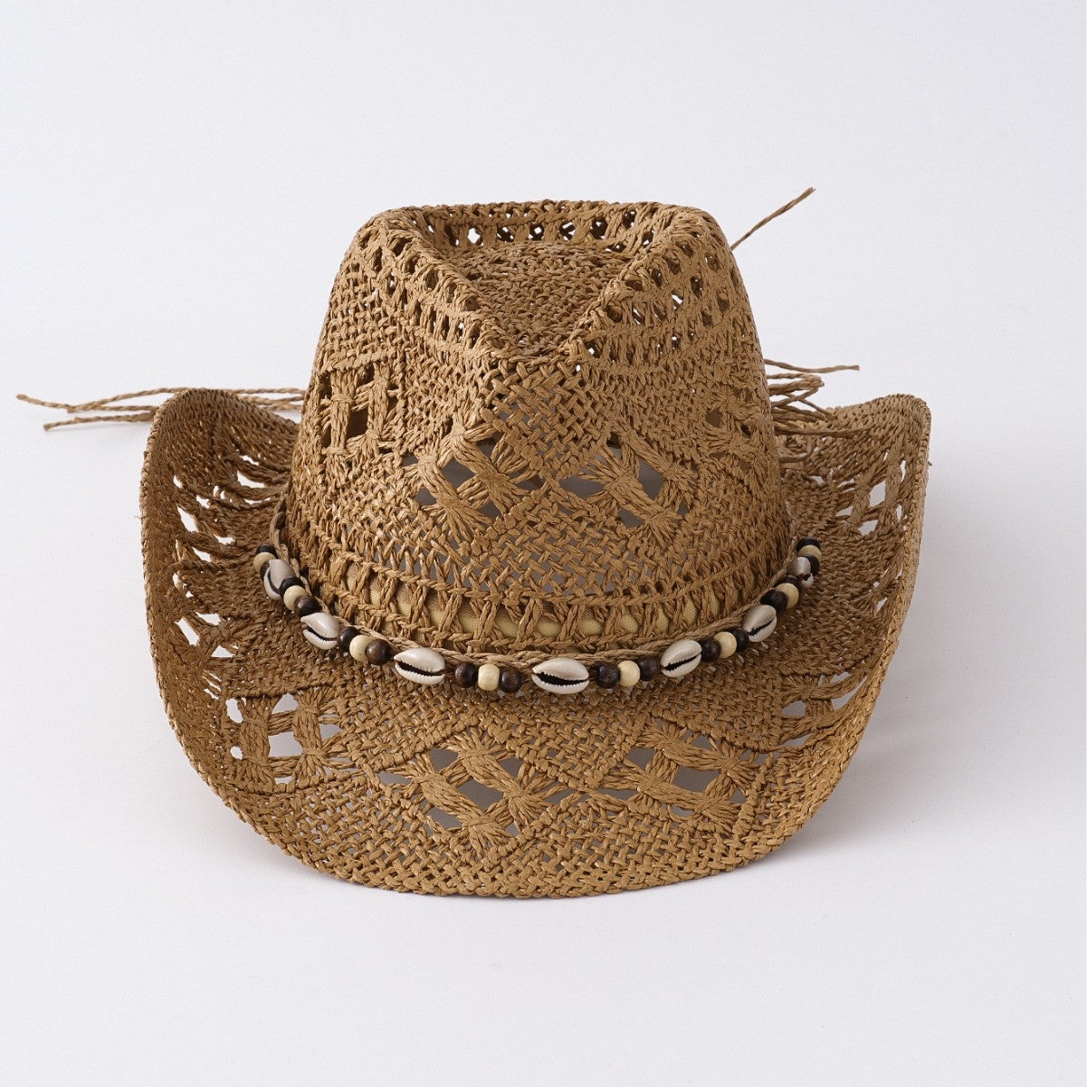 Chapeau de cowboy, chapeau de plage à larges bords, chapeau de soleil respirant, chapeau de paille - 3