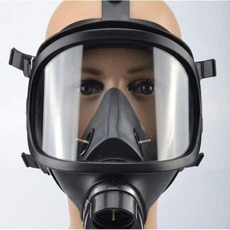 Masque de protection, Masque respiratoire à masque à gaz, filtre de traitement anti-buée militaire, masque anti-poussière d'air, pour peinture - 3