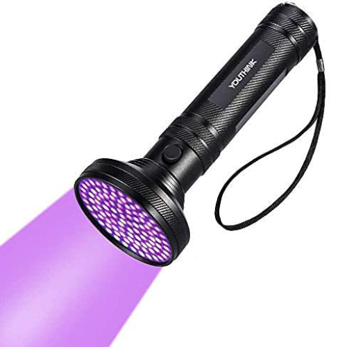 Latarka ultrafioletowa ze 100 diodami LED UV, wykrywająca wybielacz, mocz zwierząt i skorpiony.