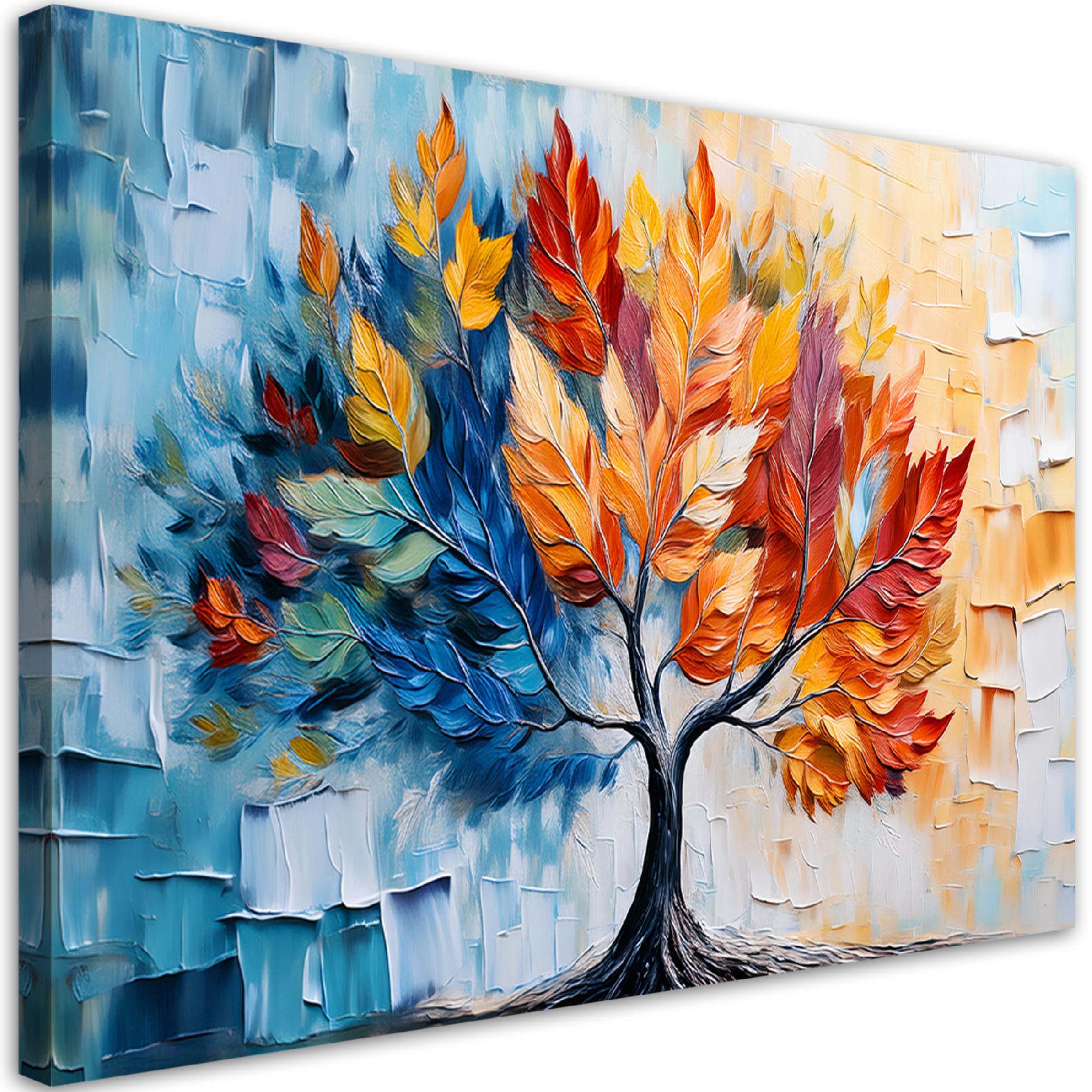 Peinture moderne et colorée - impression sur toile - Wallas - Champs colorés - 90X90 cm | Leroy Merlin Peinture moderne et colorée - impression sur toile - Wallas - Champs colorés - 90X90 cm | Leroy Merlin