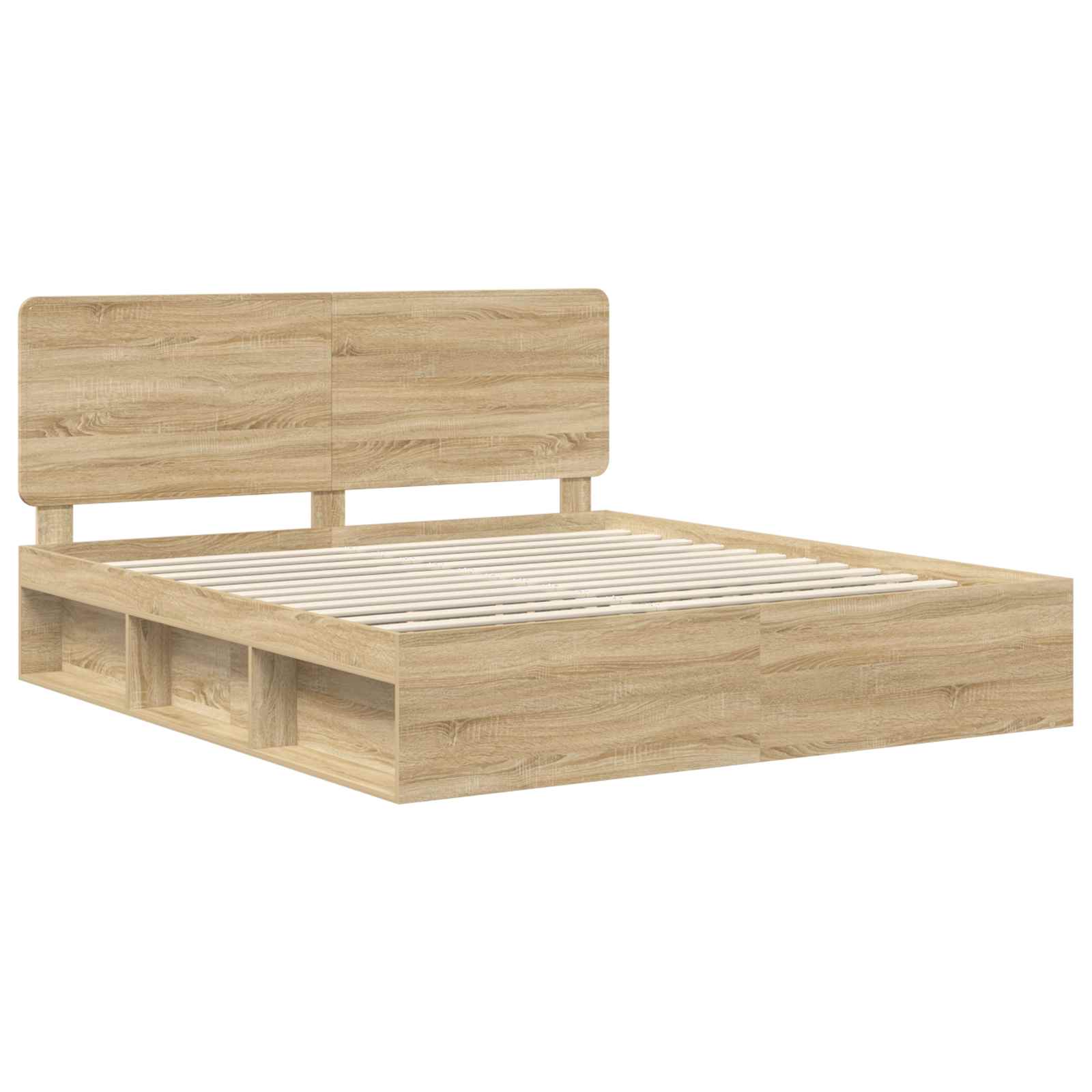 Cadre de lit 180 x 200 cm bois de pin massif - 4