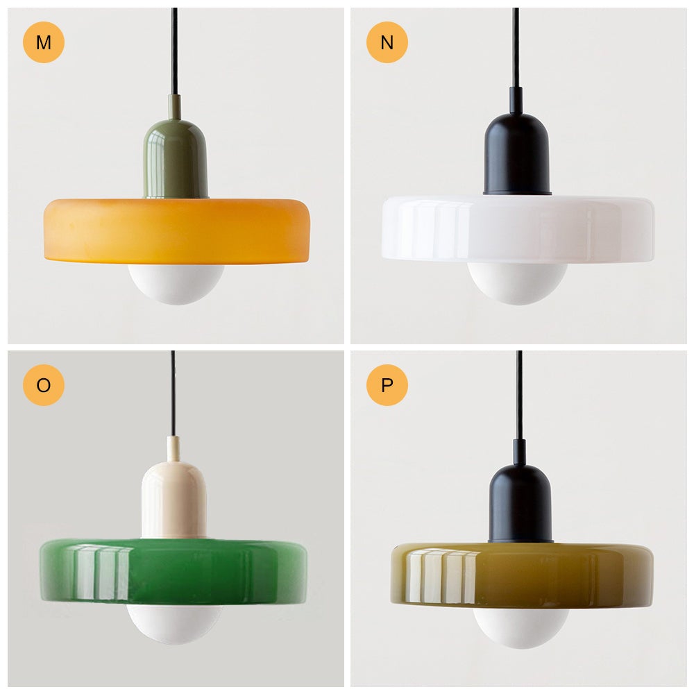 Lampe suspendue en verre au-dessus de la table, de l'îlot de cuisine, de la chambre à coucher, du couloir et du restaurant style A - 5