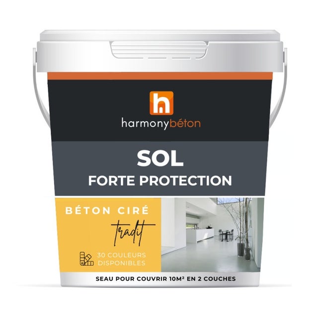 Béton ciré sol - Kit complet forte protection - Béton TRADIT 2 m² Mate BC10