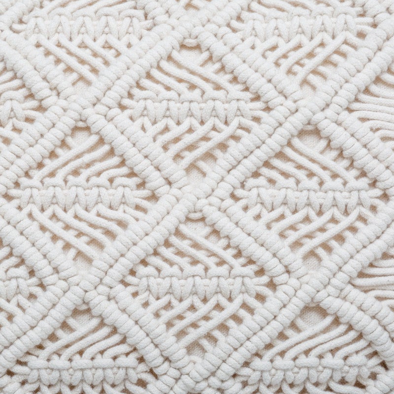 Coussin macramé 