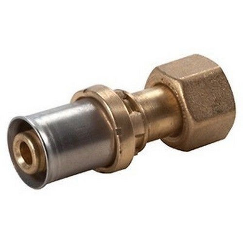 Raccord à sertir droit multi-pinces, avec écrou à siège plat fileté, 1