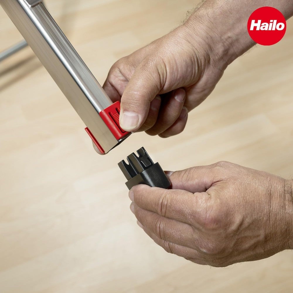 Colombo Kit Piedini Ricambio Scale - 4 Pezzi Antiscivolo Per Scale Domestiche Made In Italy - Foto 3