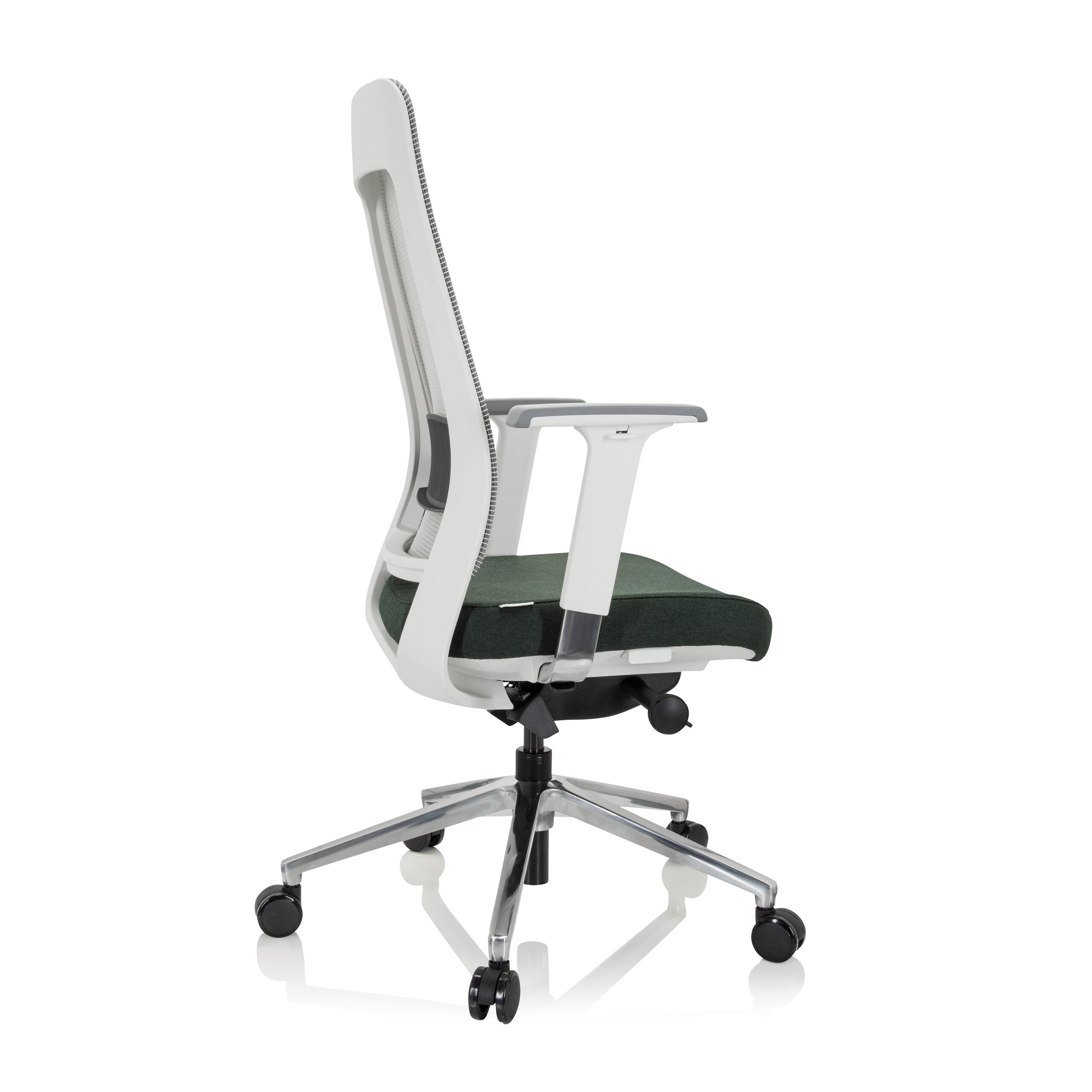 Sedia da ufficio / Sedia girevole CHIARO T2 WHITE Tessuto/Mesh verde scuro / grigio hjh OFFICE - 7