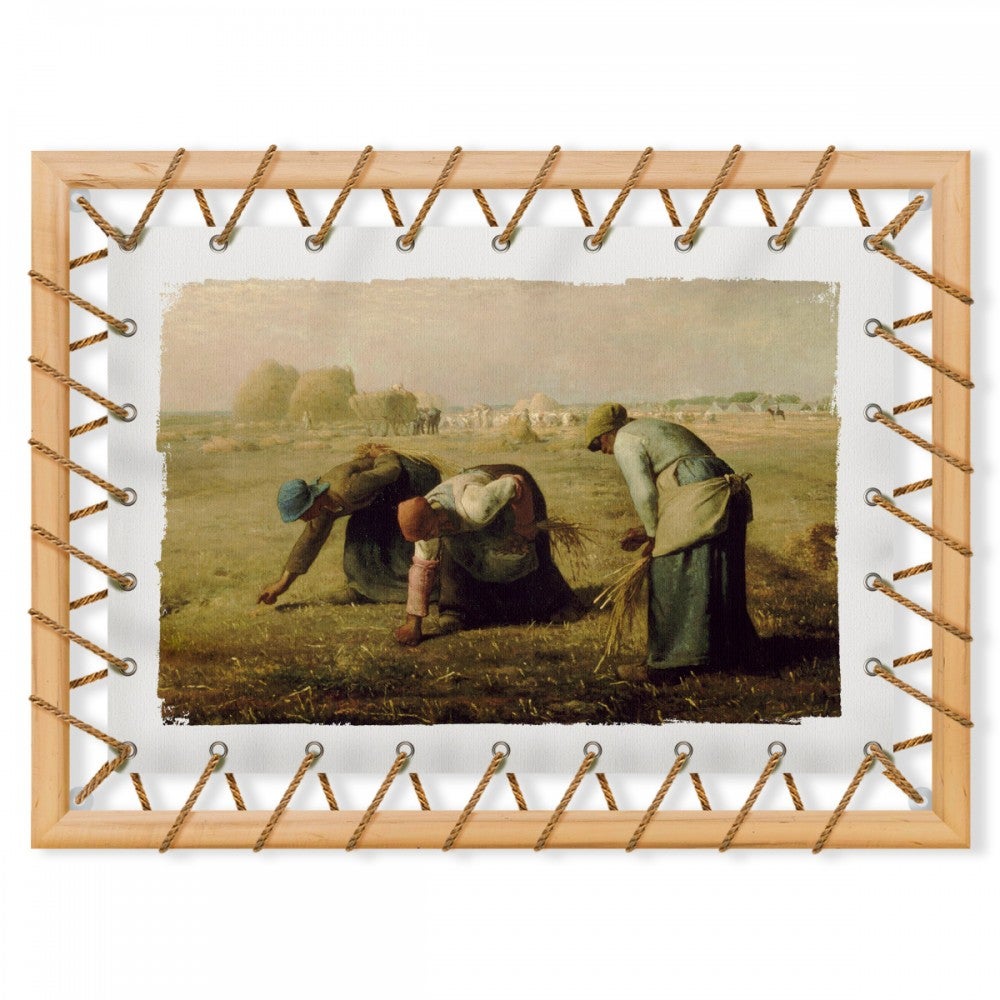 MILLET THE GGLEANERS – wydruk na płótnie, naciągnięty na drewnianą ramę i liny konopne. Rozmiar: 95x70 cm
