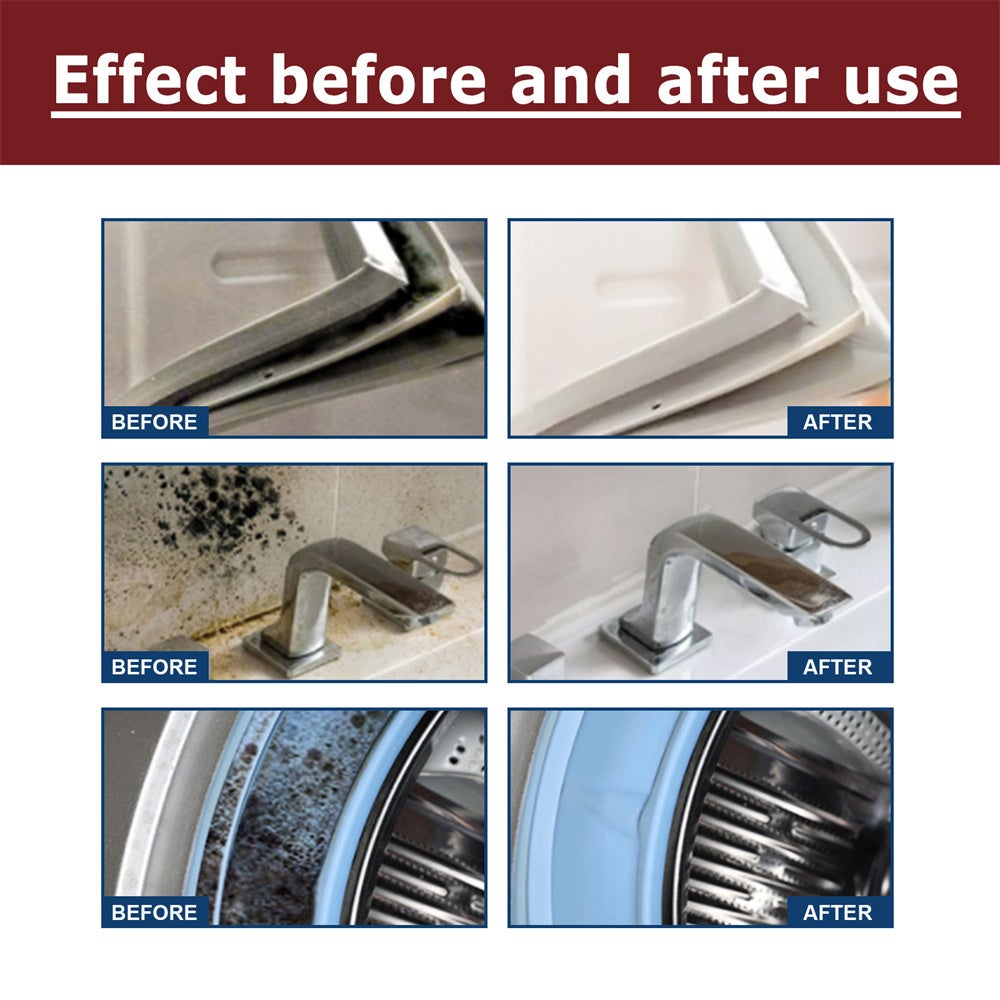 Spray anti-moisissure 2 pièces - 60 ml - Pour plafond, salle de bain, carrelage, mur, multi-effets, nettoyage, décontamination, anti-moisissure - 5