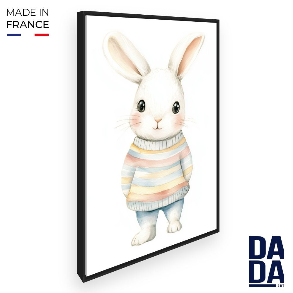 Toile Encadrée 'Life Is Short' - Décoration Murale Prête à Accrocher - 30x20 Cm, Bois Pin 18 Mm - Impression Giclée Qualité, Couleurs Vives