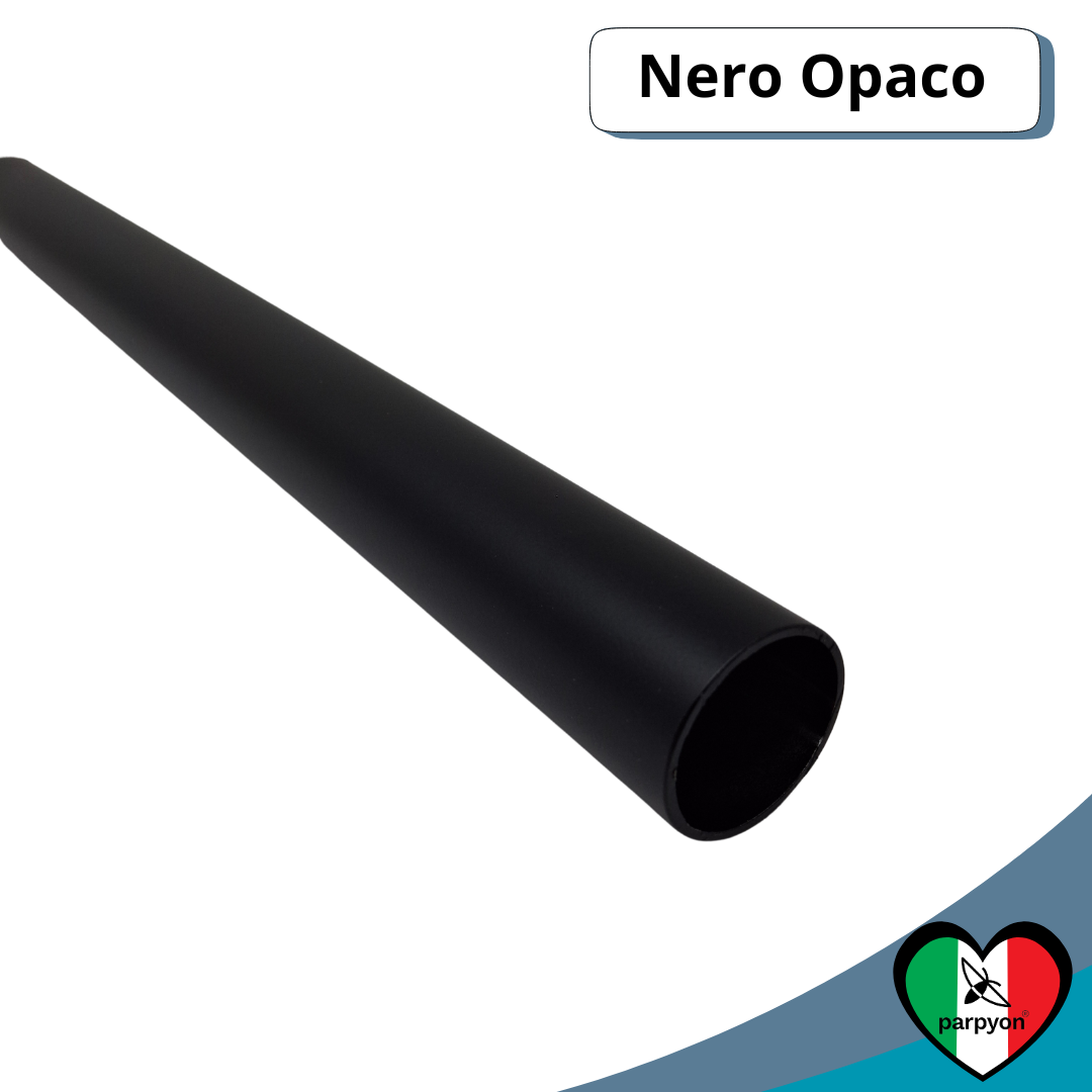 Barra Appendiabiti Da Parete, Tubo Attaccapanni Stile Industriale Acciaio 30 X 84 X 7 Cm Nero Portata 60 Kg 98960657
