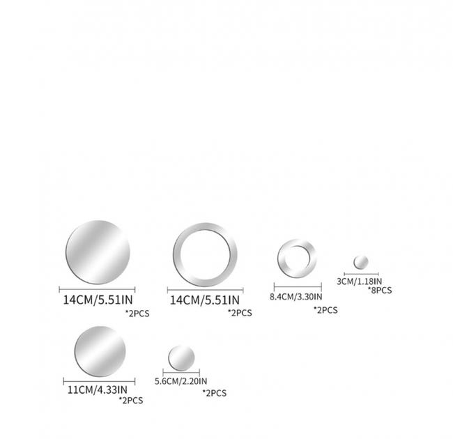 Lot de 6 miroirs muraux ondulés 3D - Décoration murale en acrylique - Pour la maison, le salon, la chambre à coucher, le canapé, la télévision Lot de 6 miroirs muraux ondulés 3D - Décoration murale en acrylique - Pour la maison, le salon, la chambre à coucher, le canapé, la télévision