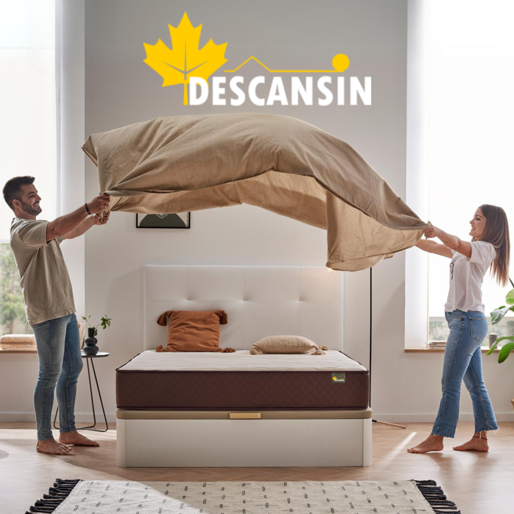 Pack Colchón Descansin + Somier con patas 190x200 | Ideal para Personas con Dolores de Espalda | Alta Firmeza | Silencioso - 8