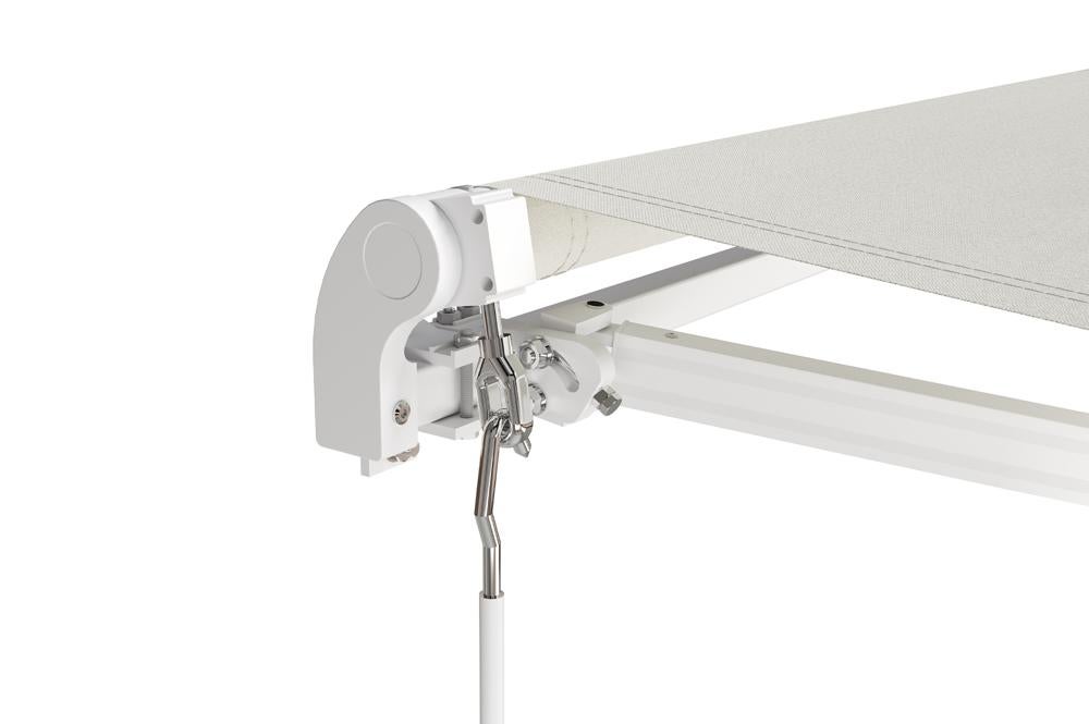 Store banne monobloc structure blanche VECCHIO 4m x 3m toile beige - 5