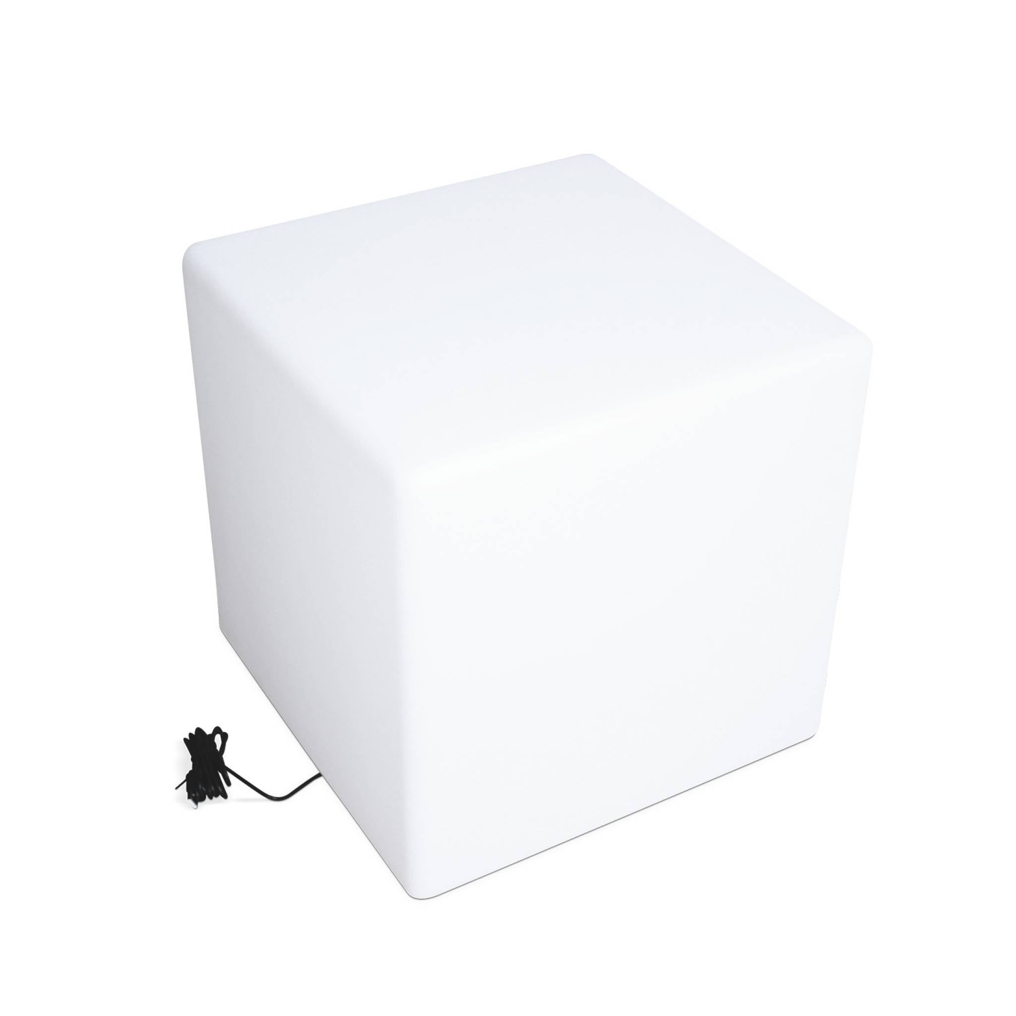 Cube LED 40cm – Cube décoratif lumineux. 40x40cm. blanc chaud. commande à distance - 4