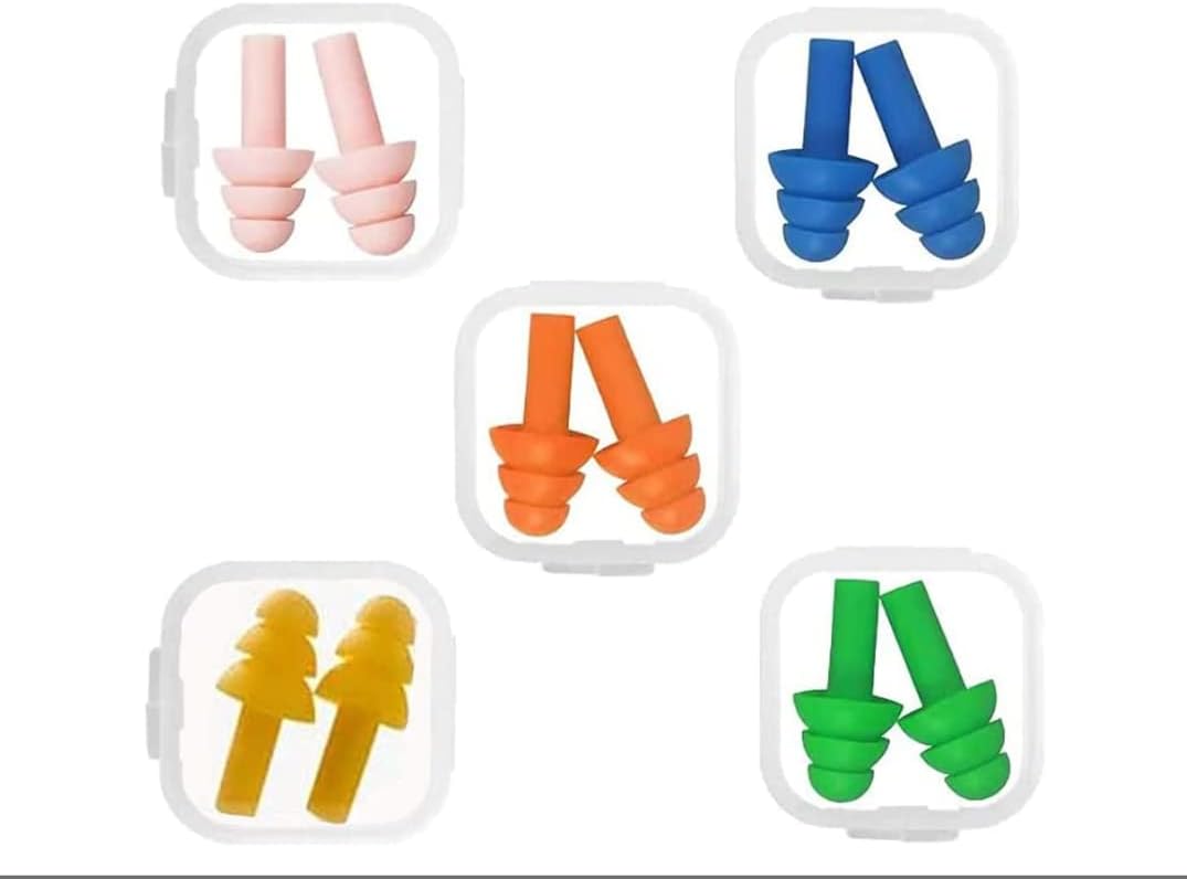 Tappi Orecchie Dormire 3m LuLyL 20 Paia Di Tappi Per Le Orecchie In Silicone Riutilizzabili Tappi Tappi Antirumore - Foto 9