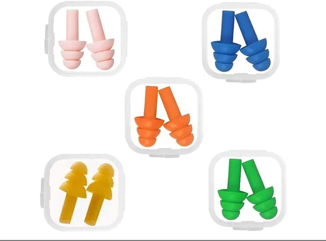 Tappi Orecchie Dormire 3m LuLyL 20 Paia Di Tappi Per Le Orecchie In Silicone Riutilizzabili Tappi Tappi Antirumore - Foto 9