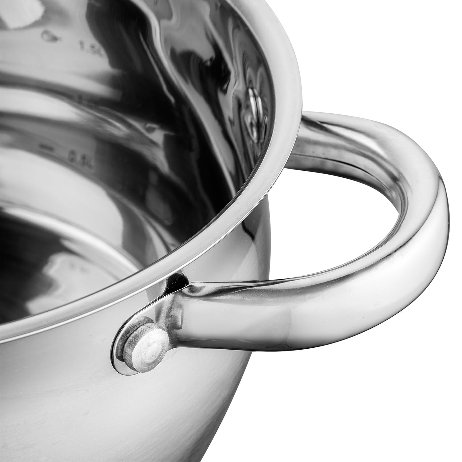 Pentola Florina Oliver 6L Acciaio Inox 24cm - Con Coperchio Vetro Per Induzione E Lavastoviglie - Foto 7