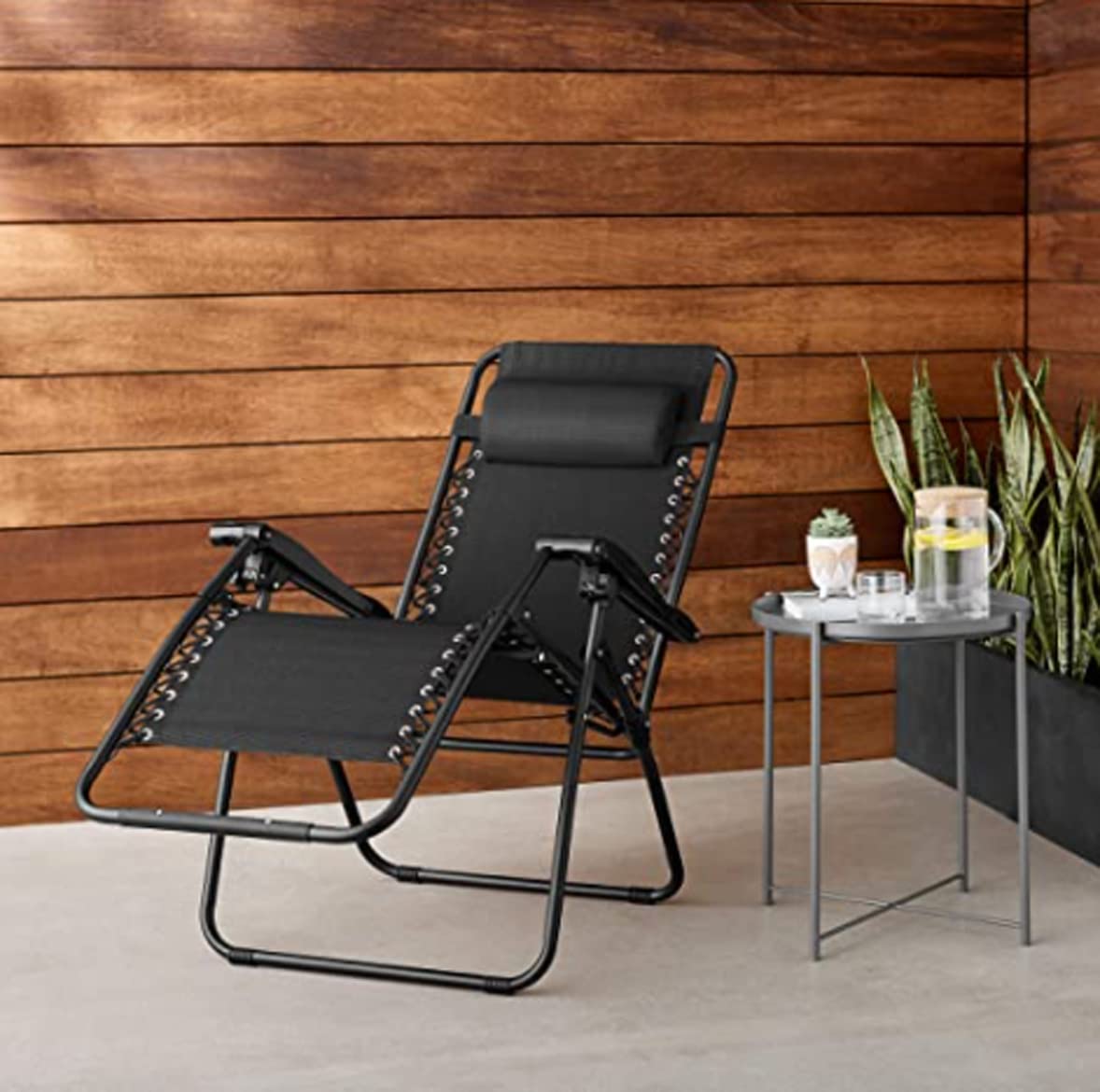 Fauteuil inclinable 'Zero Gravity' de Decorspace, en acier, idéal pour l'extérieur et le jardin - 5