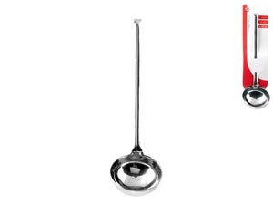 Mestolo Forato Multiuso In Acciaio Inox 304 E Manico In Legno - Zoegneer - 43/44 Cm