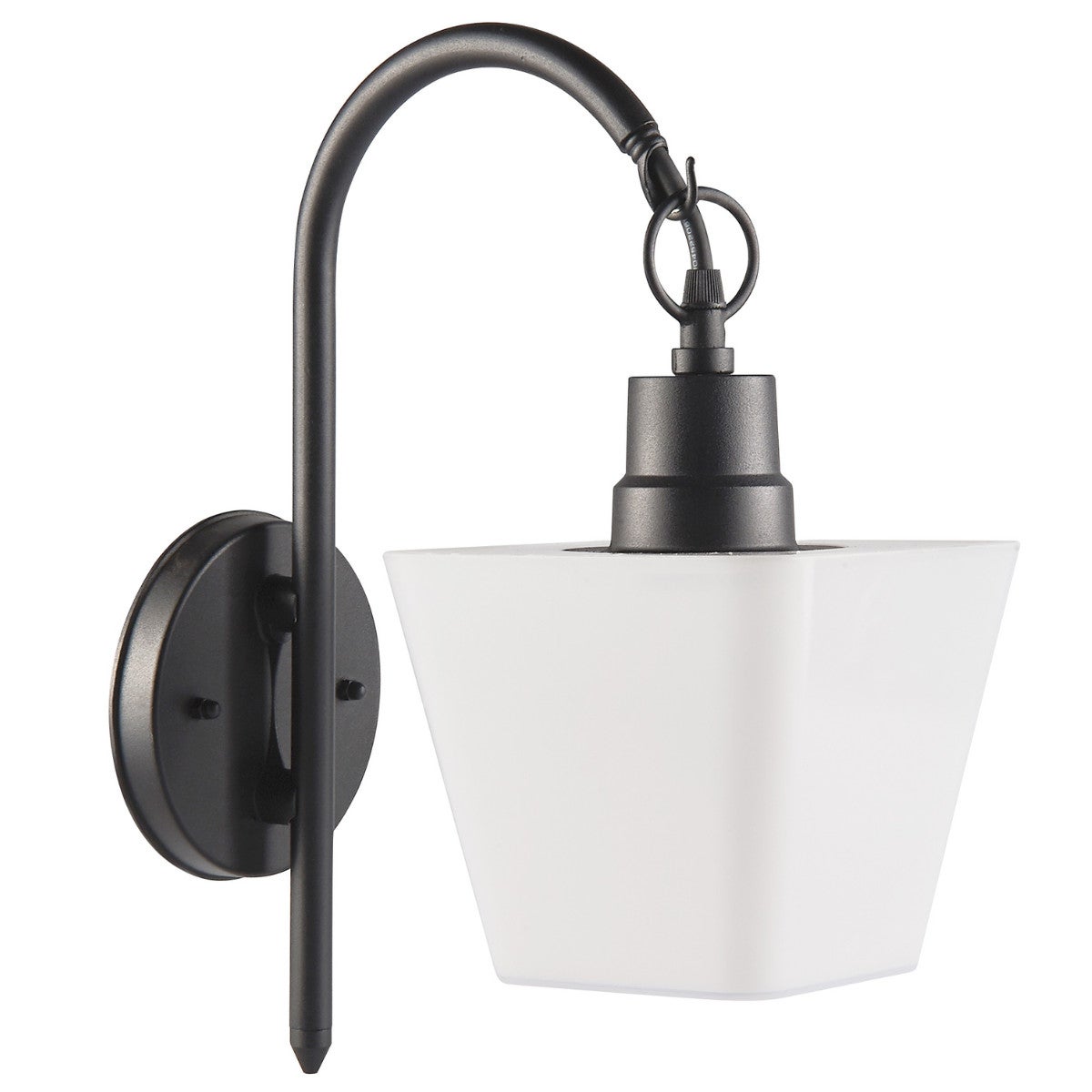 Kinkiet zewnętrzny GIZA biało-czarny mat 1xE27x10W wym: 34x15x26,3 cm IP44 Polux