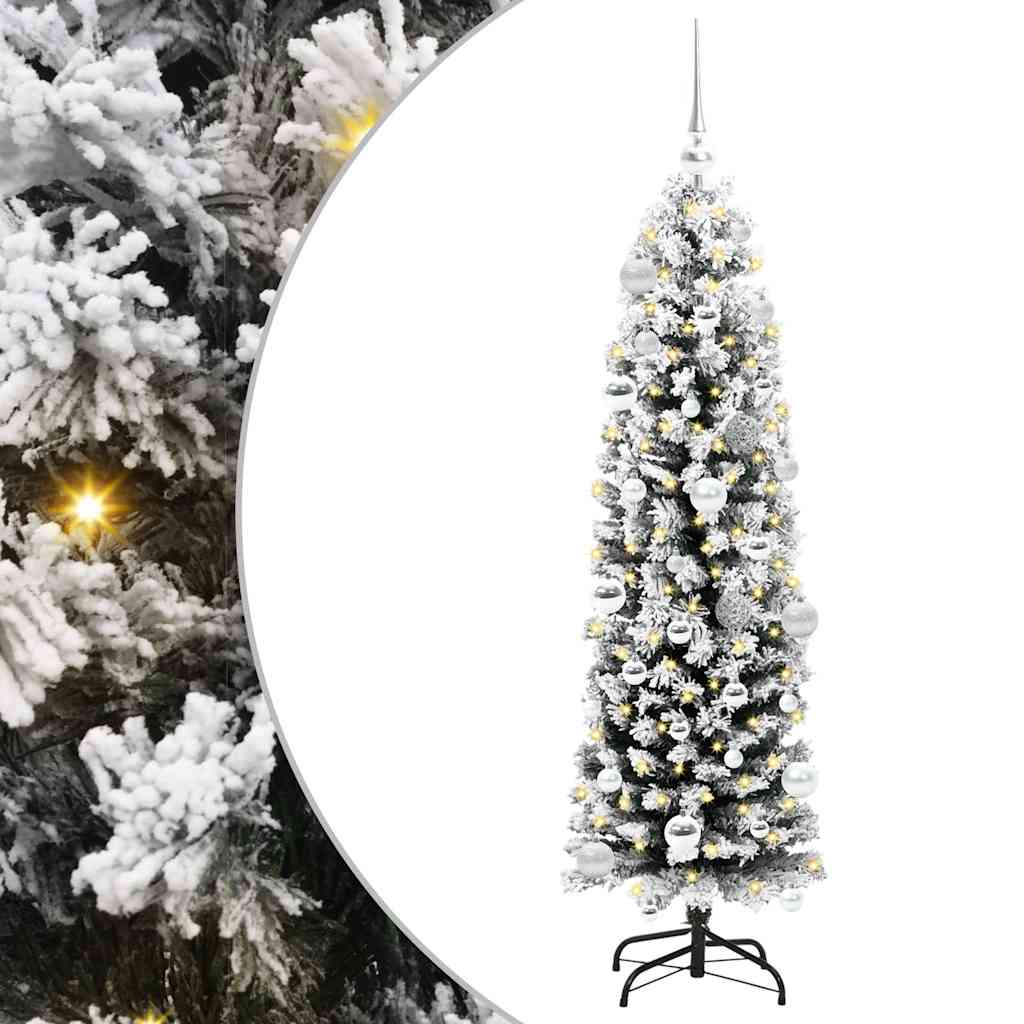 Sztuczna choinka z podstawą Zielony 150 cm PVC, stal i plastik