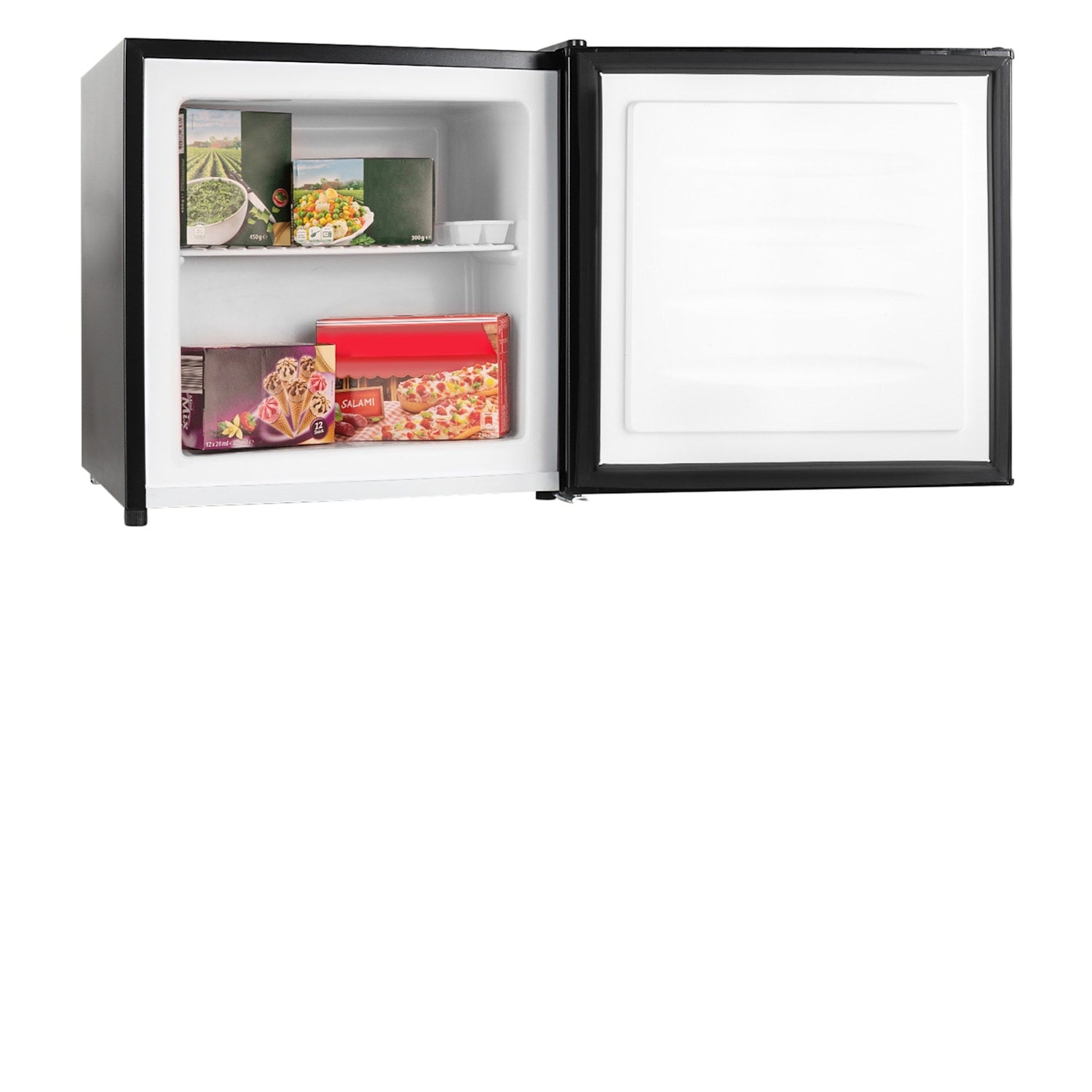 Klarstein Congelador Garfield, Congelador En Forma De Cubo, 4 Estrellas, 35 L, 65 W, 2 Niveles Negro , Leroy Merlin