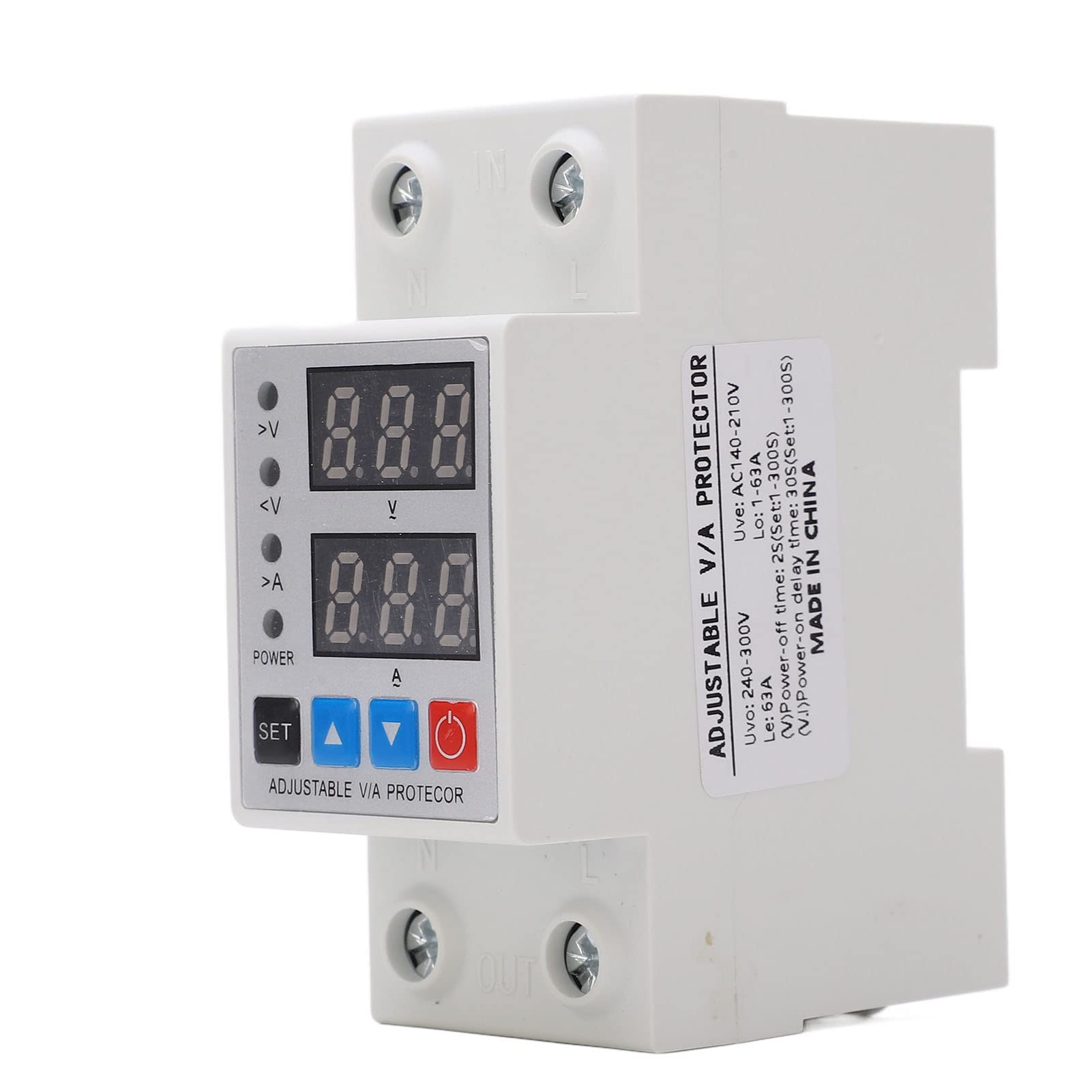 Relais de protection surtension sous-tension DIN rail 63A double affichage réglable 240-300V protection tension – ComfortXL - 9