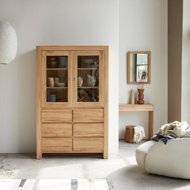 Tikamoon Vaisselier en bois de teck 120 Eden