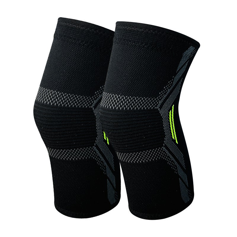 2 Pezzi Ginocchiere Sportive Compressione – Supporto Antiscivolo Per Corsa, Allenamento, Palestra – Uomo/Donna, Taglia M, Nero