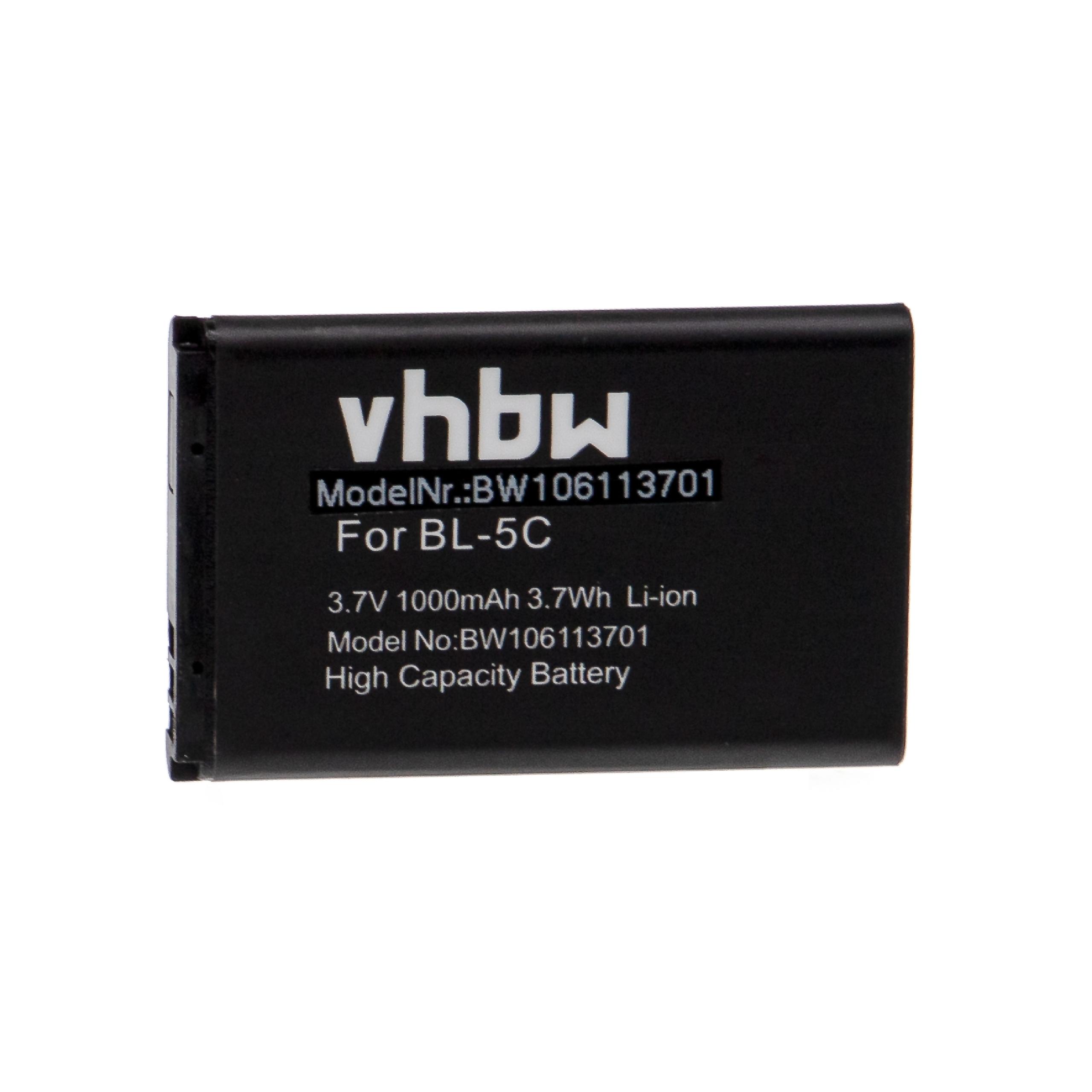 vhbw kompatibel mit Brondi Amico Del Cuore, Amico Sprint Smartphone-Akku Li-Ion 800 mAh (3,7 V