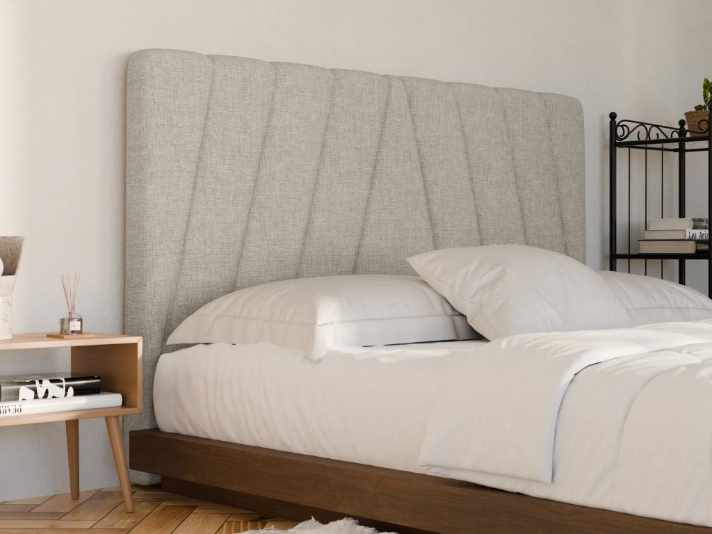 Pascal Tela Cabecero 150 cm - Tela - Beige - LIDAMA de Pascal Morabito | Leroy Merlin