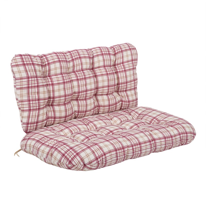 Poduszki na sofę 95 cm Marocco czerwony/beżowy kratka PATIO