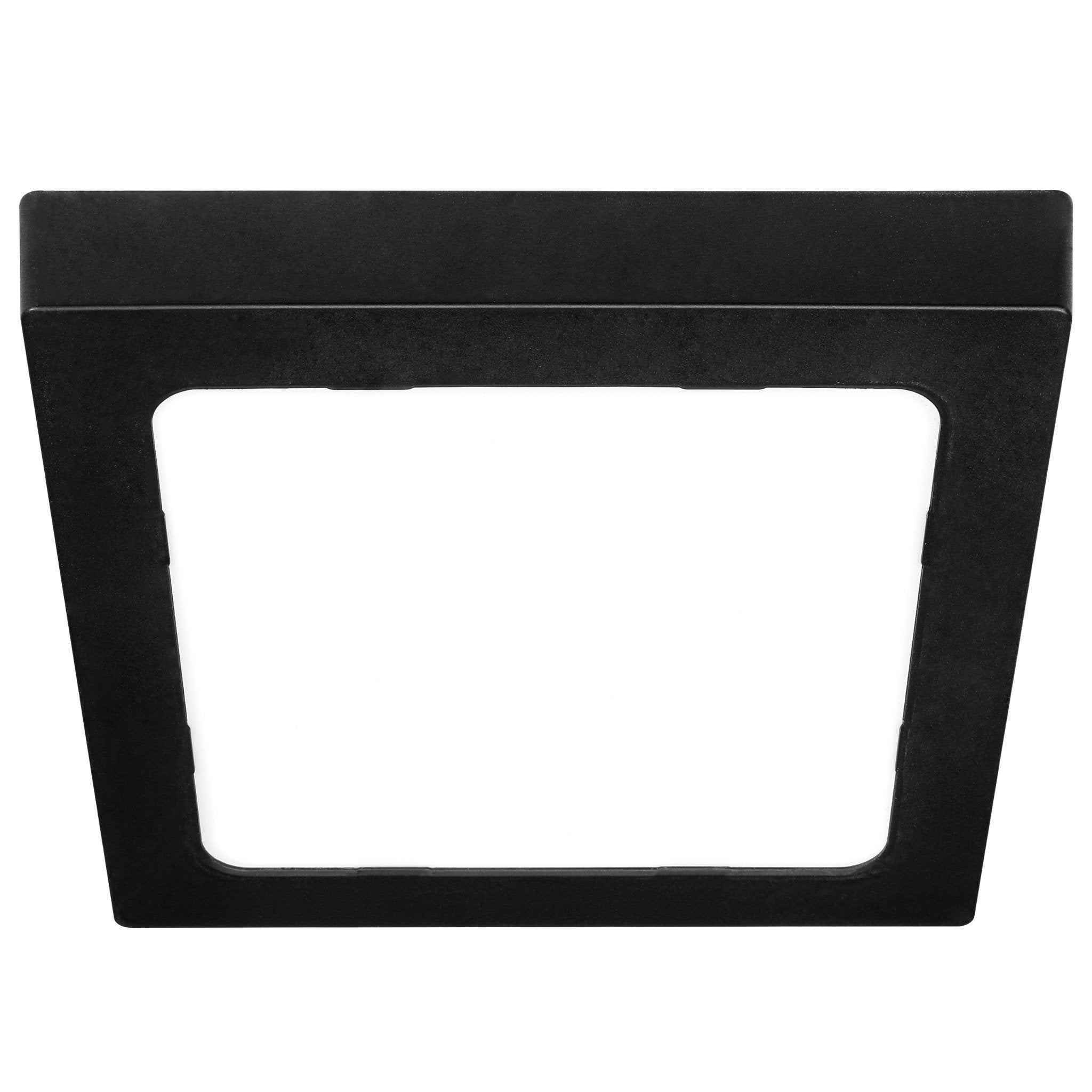 Panel LED natynkowy Bingo 21x21 cm neutralna biel 4000K 18W IP20 kwadratowy czarny MasterLED