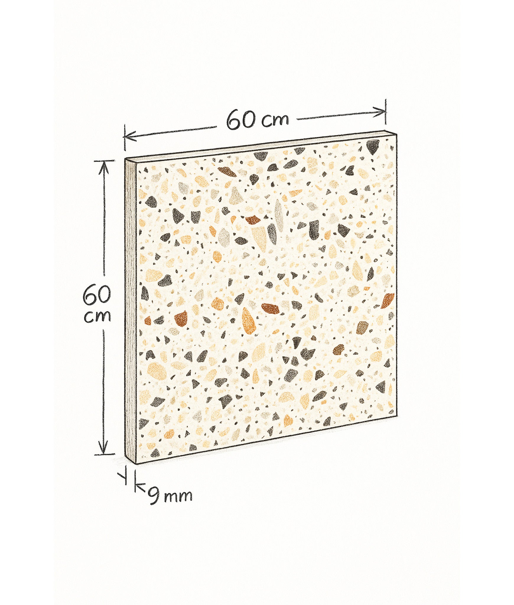 Carrelage style granito VADUCE LA FENICE 60x60 cm - 1,08 m² - 3