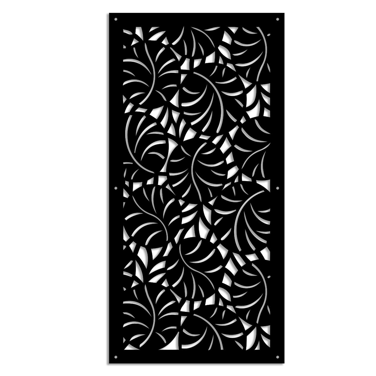 MANGROVES - Panel perforowany PCV - Parasol przeciwsłoneczny o wymiarach 50x150 cm - Kolor czarny