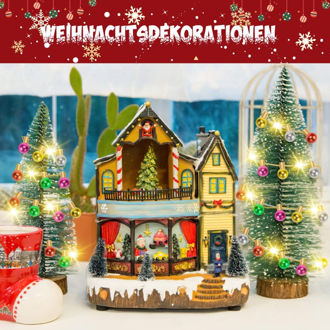 Luci natalizie a LED per case delle bambole da 2m, luci a corda