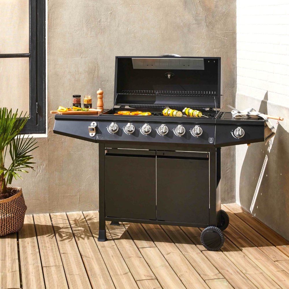 Brûleur Barbecue à Gaz 4 Feux En Acier Inoxydable - Pour Table, GPL - Neuf