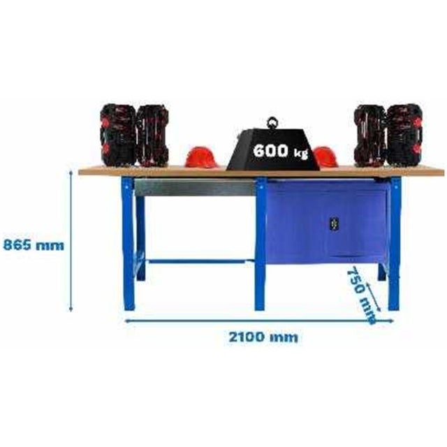 SIMONWORK BT6 MDF TANDEM 1BOX 1CAB 2100 BLU/LEGNO