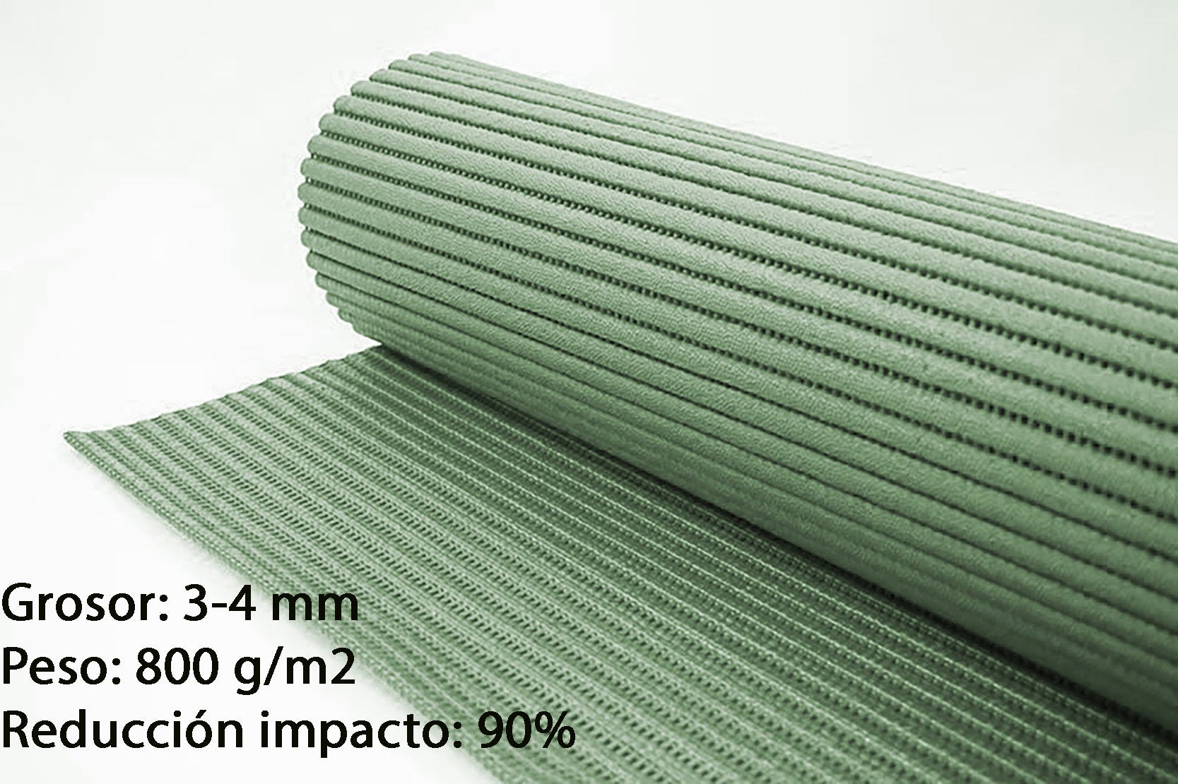 Tapete multiuso antiderrapante por metro 65 cm de largura verde Resistente à água fácil de limpar Ideal para cozinha pia ou piscina - 3